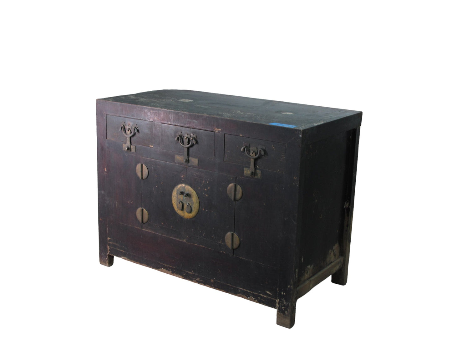 Aparador antiguo chino marrón oscuro
