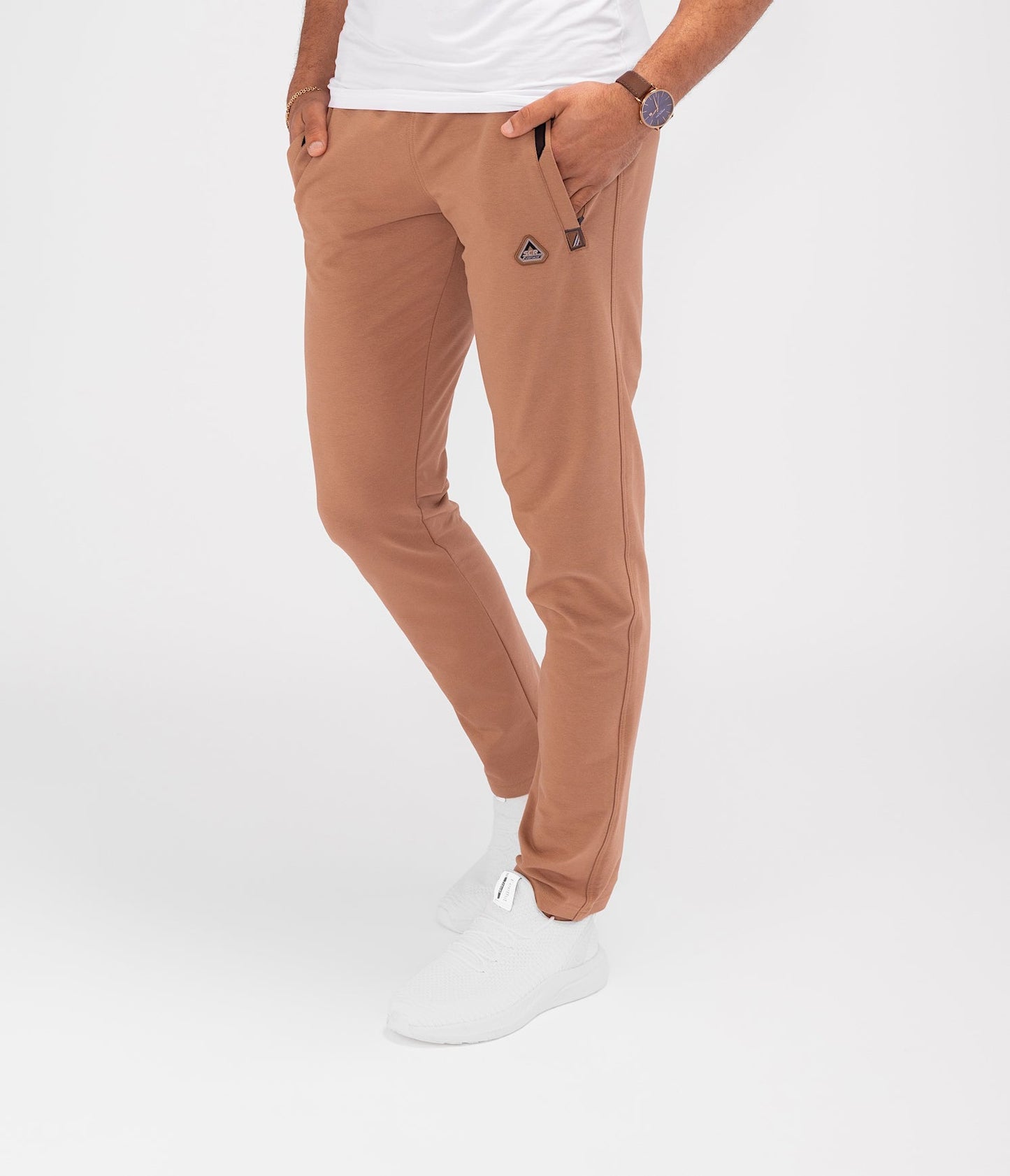 Pantalones de chándal deportivos de comodidad diaria - Ajuste cónico (talla alta)