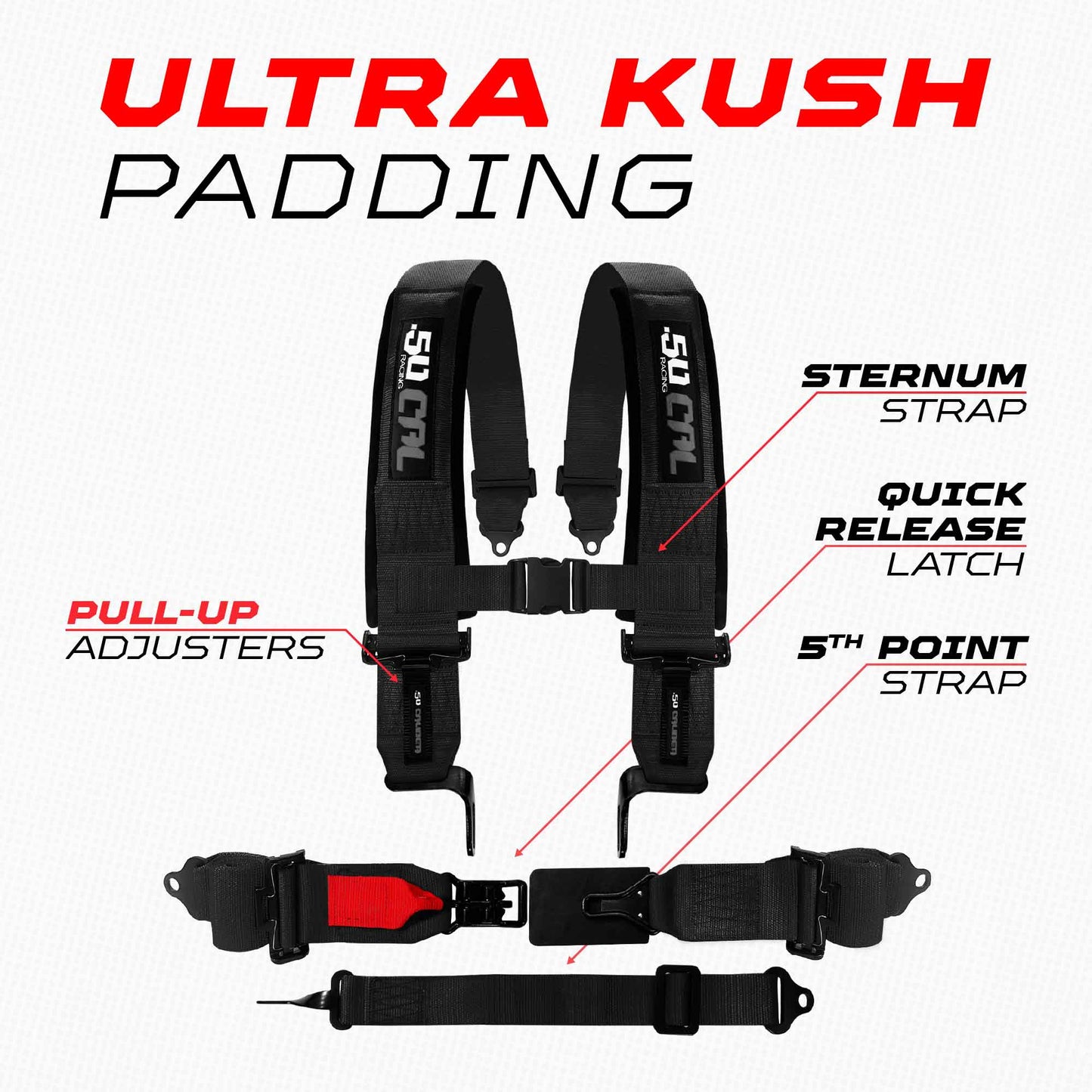 SFI Approved 2" and  3" 5 point Harness, Racing Harness