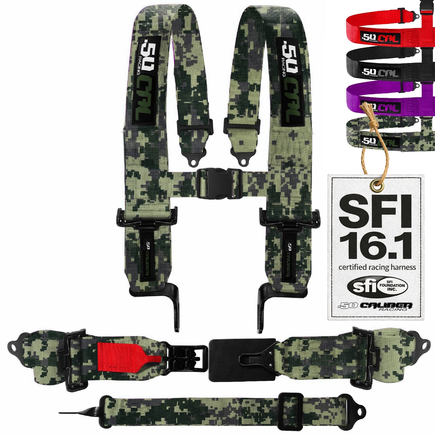 SFI Approved 2" and  3" 5 point Harness, Racing Harness