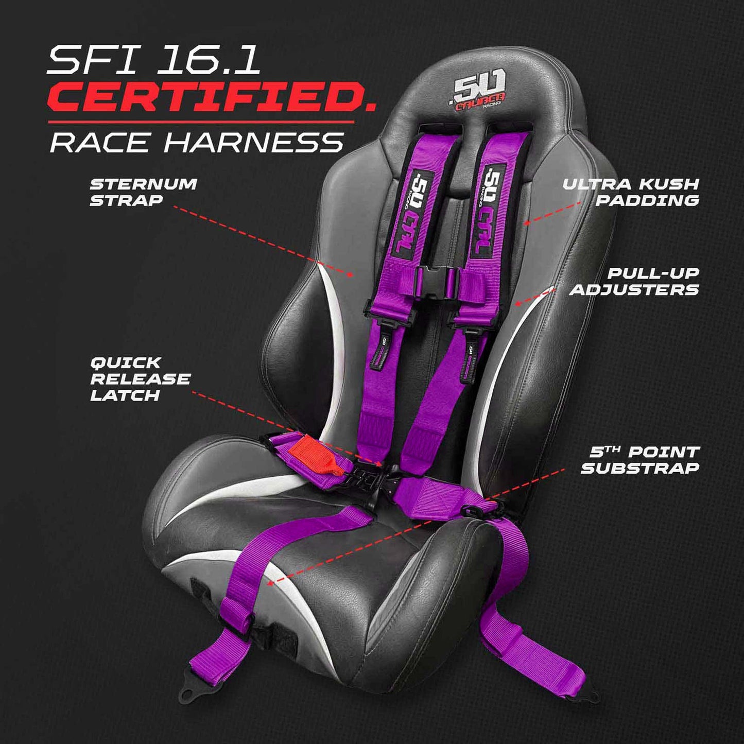 SFI Approved 2" and  3" 5 point Harness, Racing Harness