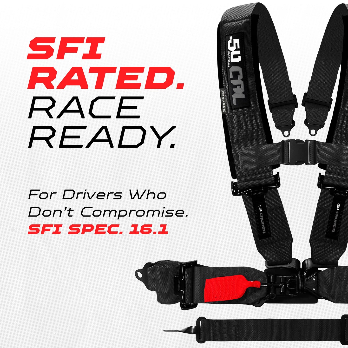 SFI Approved 2" and  3" 5 point Harness, Racing Harness