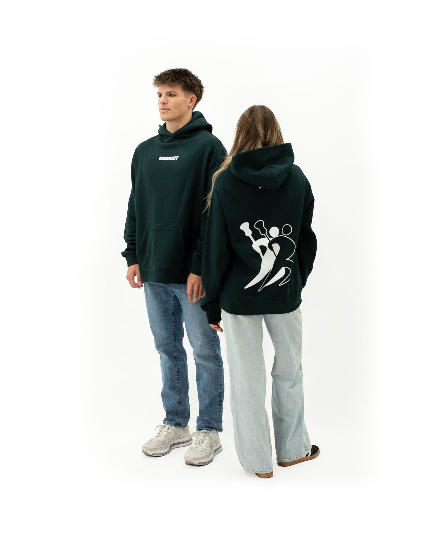 Sudadera con capucha Lacrosse Silueta