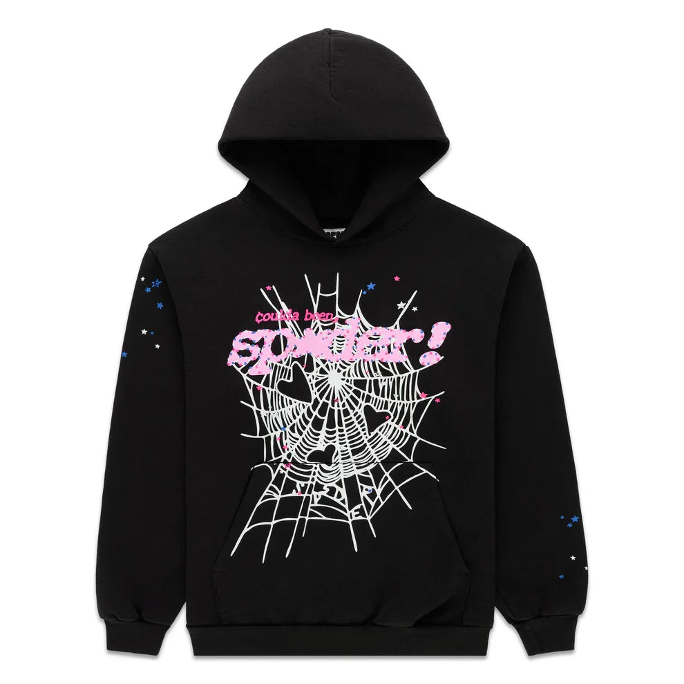 Sp5der x Druski Coulda Been Heart Punk V2 Hoodie Owl Black