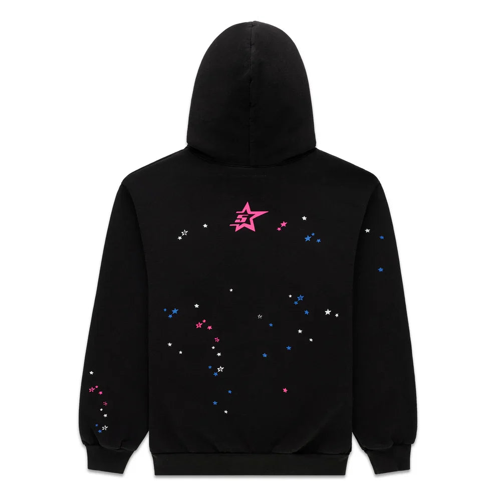 Sp5der x Druski Coulda Been Heart Punk V2 Hoodie Owl Black