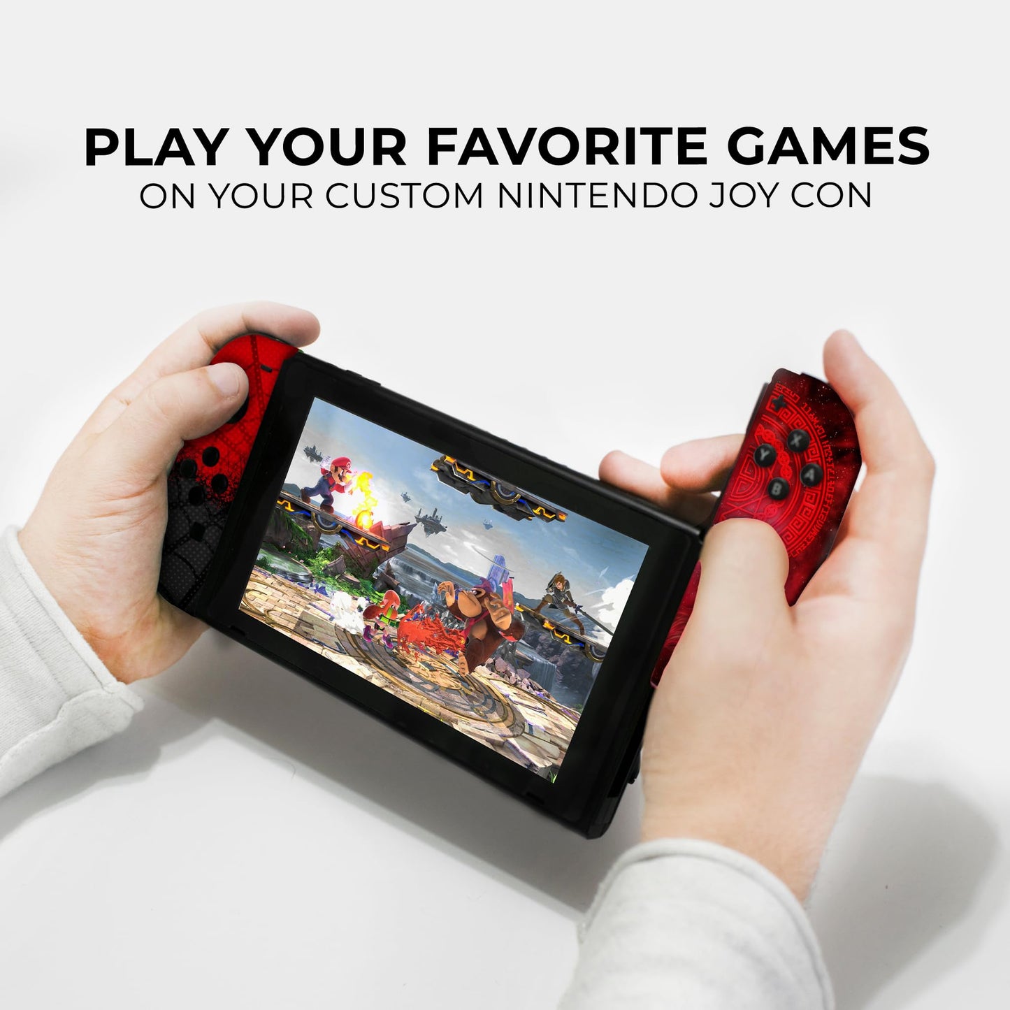 Black Spiderman Nintendo Switch Joycons