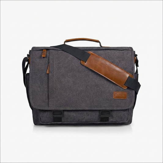 Men's Canvas Messenger Bag – Large Format Commuter Carry