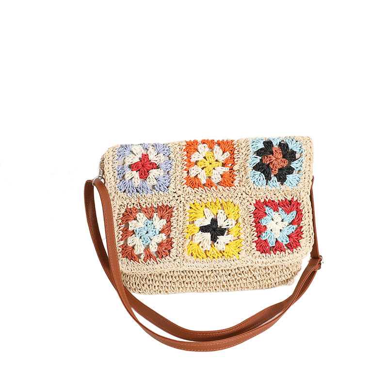 Bandolera Sylvie plegable de ganchillo