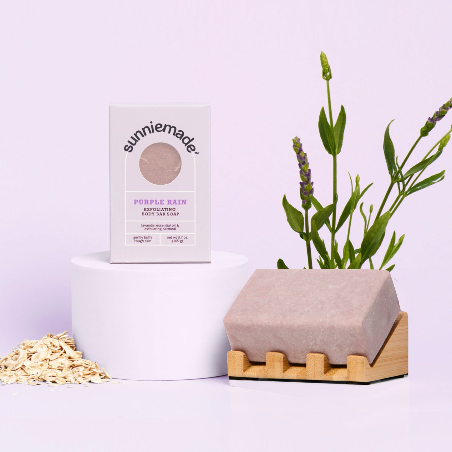Jabón Corporal Exfoliante Lluvia Púrpura