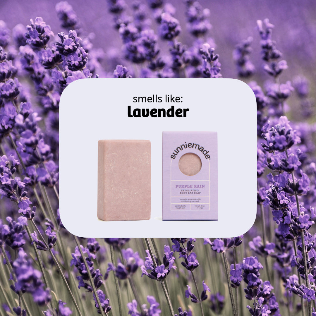 Jabón Corporal Exfoliante Lluvia Púrpura