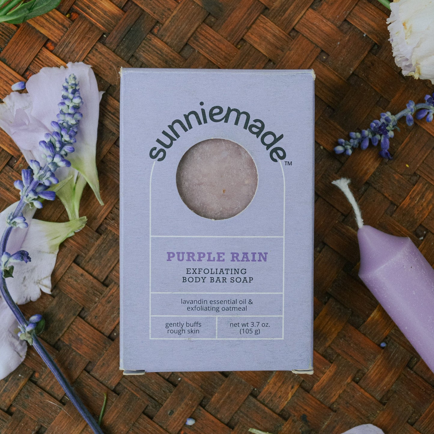 Jabón Corporal Exfoliante Lluvia Púrpura