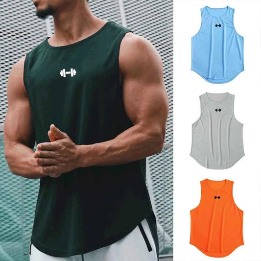 Camiseta de tirantes BreezeFit de secado rápido para gimnasio de hombre