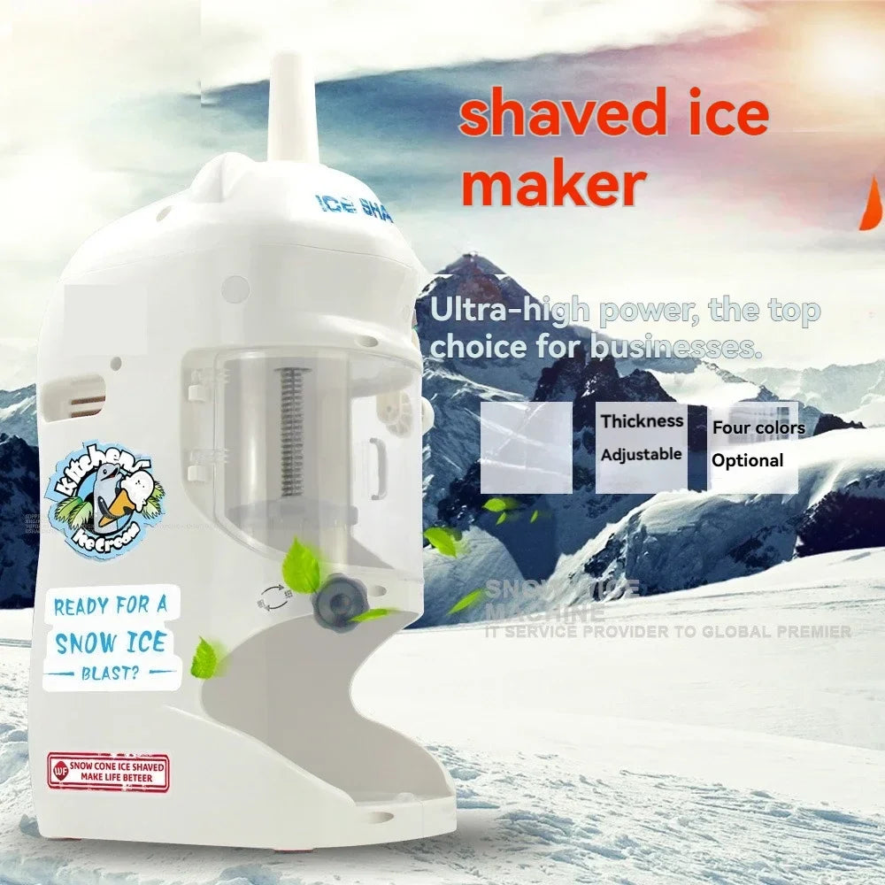 Commercial Continuous Ice Machine Commercial Snowflake Ice Machine Crushing Ice Fancy Sand Electric Snowflake Slush Machine