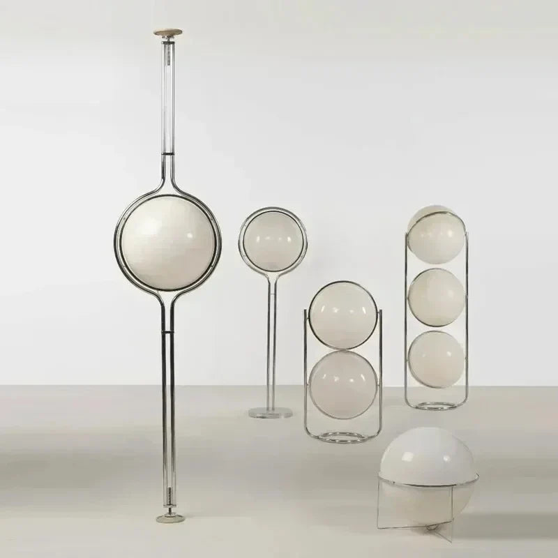 Modern Creative Floor Lamp White Yellow Acrylic Ball Standing Light Living Room Hotel Sofa Corner Decor Bedroom Bedside Lamps