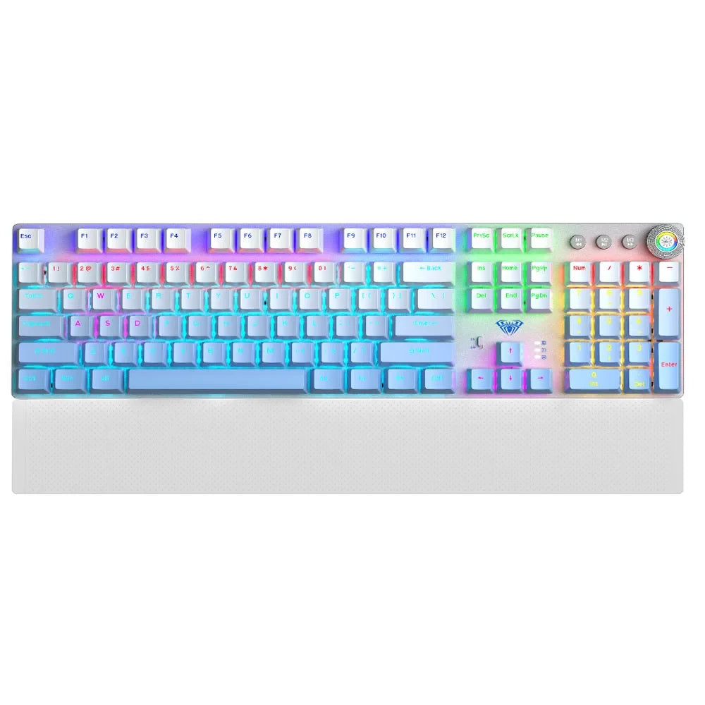 AULA F2088Air Tri-mode Mechanical Keyboard and Mouse Combo Wireless Bluetooth 2.4G Wired RGB Backlit Hot-Swappable Gaming Keyboa