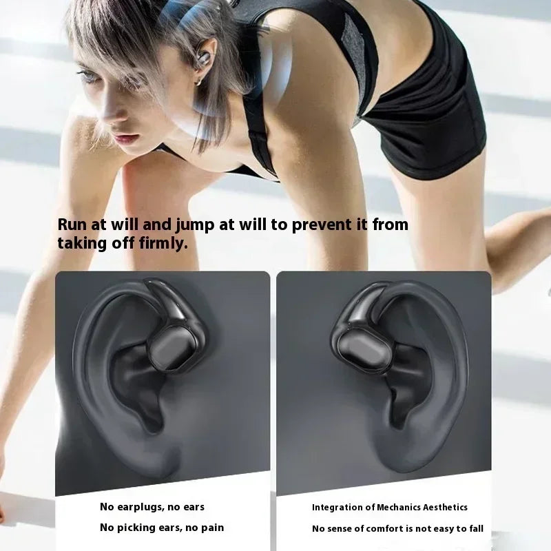 New Lenovo Bone Conduction Earphones Sports Bluetooth 5.3 Wireless Earbuds HiFi 9D Stereo Waterproof Touch Control Noise Cancel