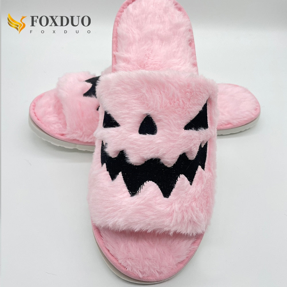 Pantuflas de calabaza de Halloween
