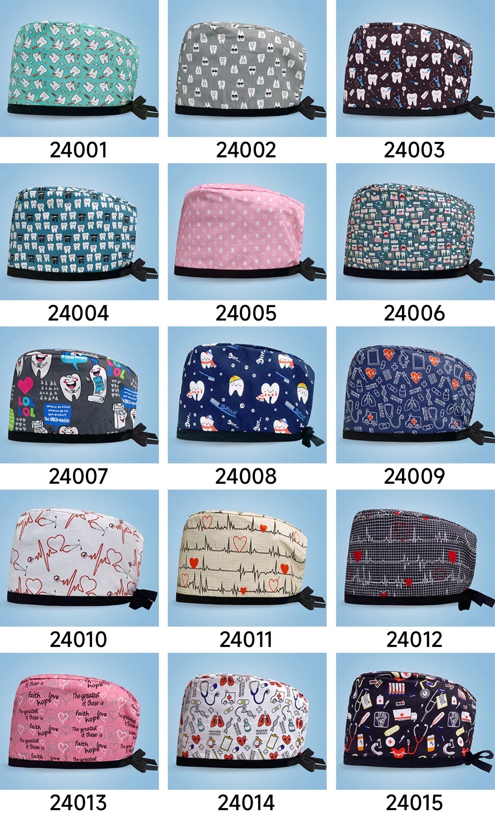 Gorro Quirúrgico Estampado de Dibujos Animados