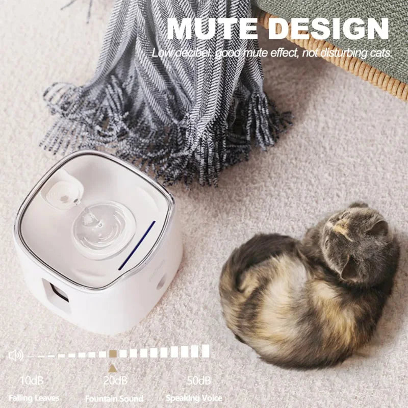 Automatic Cat Water Fountain 1.5L Pet Water Drinker Mute Water Dispenser Dog Watering For Dog Puppy Kitten Pussy Cat Accessories