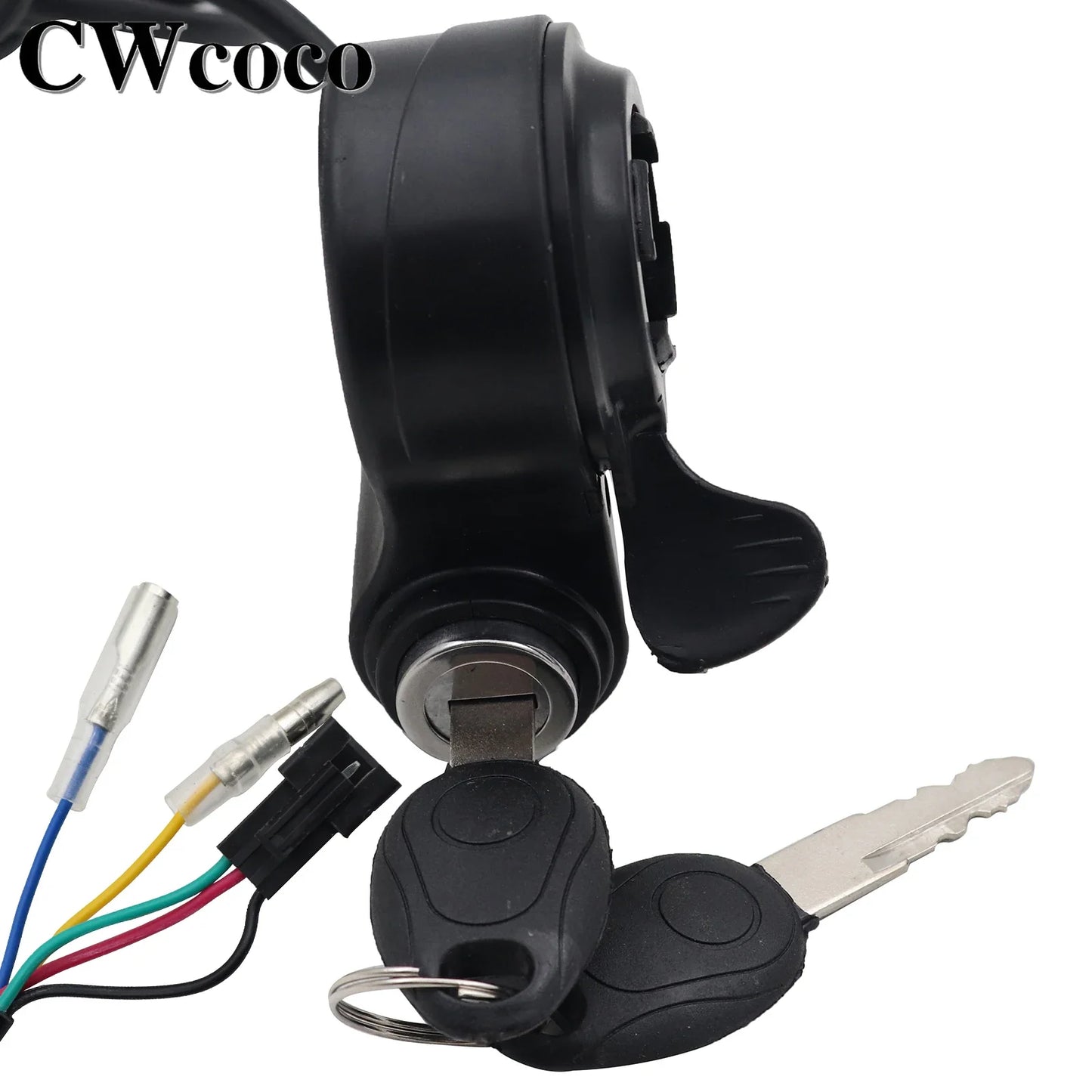 Electric Bicycle Thumb Throttle Voltmeter Digital Voltage Display Red Screen Lock Speed Control Electric E-Bike Turning Handle