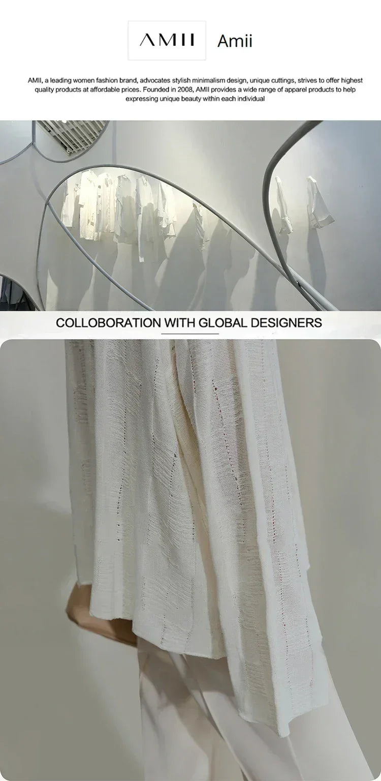 Amii Women's Top Minimalist 2025 Summer New Notched Lapel Contrast Material Patchwork One Button Short Sleeve Blazer 12542081