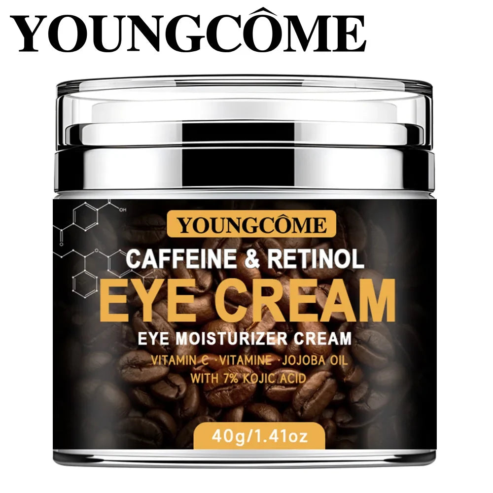 Caffeine Eye Cream Fade Dark Circles Eye Cream Firming Removal Puffiness Moisturizing Lightening  Anti-aging Eye Cream