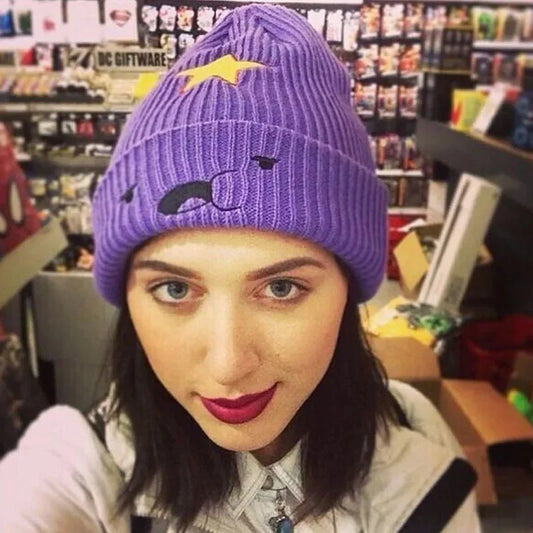Gorro de invierno de lana bordado