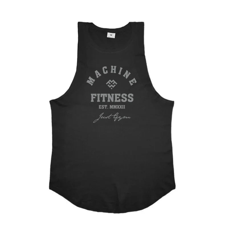 Camiseta de tirantes FlexFit: Camiseta de entrenamiento de algodón para hombre