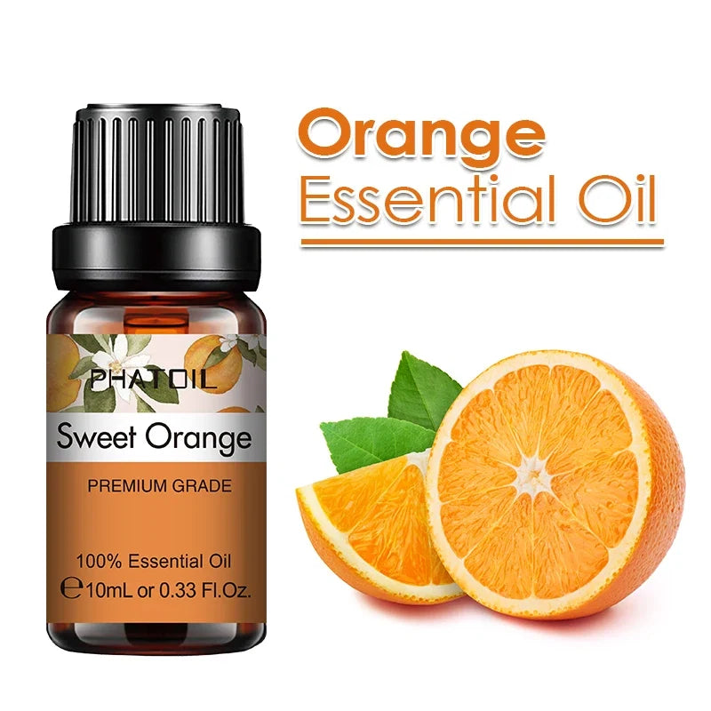 PHATOIL 10ml Ginger Essential Oil for Perfume Candles Making Spa Massage Humidifier Rose Jasmine Pine Needles Tangerine Thyme