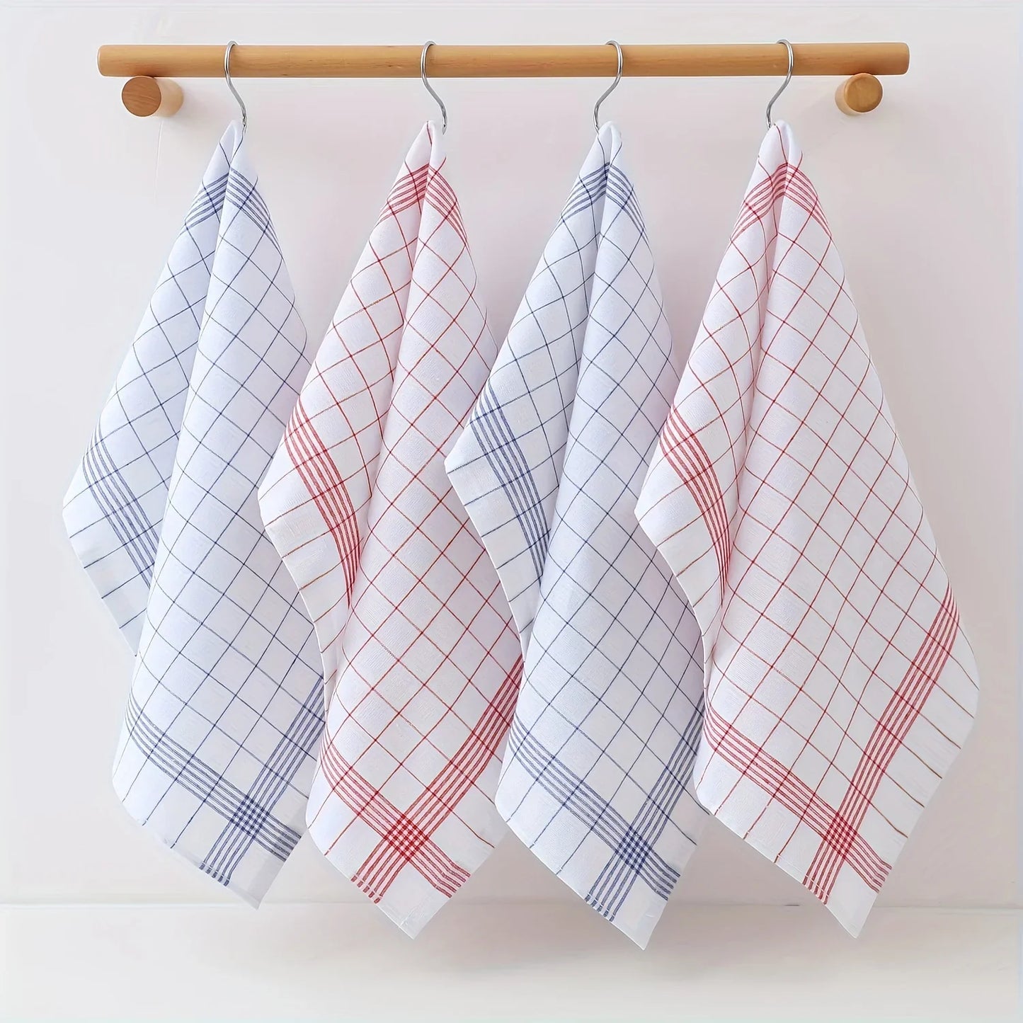 4Pcs, 45cm * 60cm, Multi-Colored Checkered Kitchen Dishcloths, Cleaning Cloths, Multi-Functional Kitchen Towels