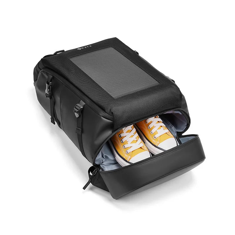 Fashion Water Resist USB Charging Multifunction Backpack Solar Battery Power Bank Panel  Bag  Outdoor Travel Bag