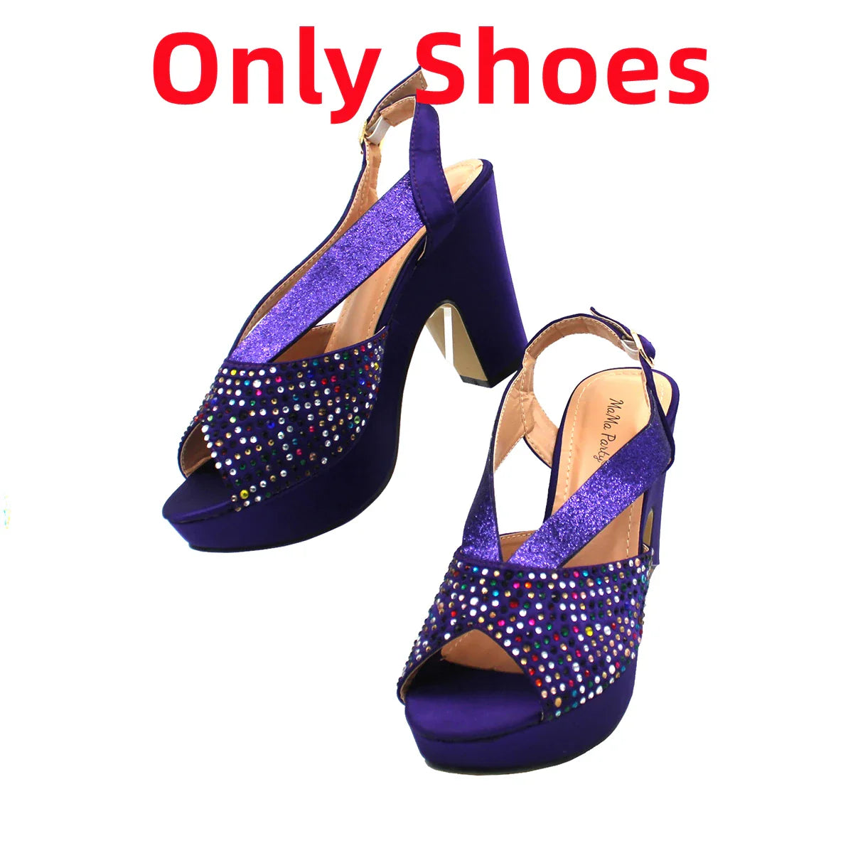 Nuevo conjunto de zapatos y bolso para mujer africana con diseño novedoso