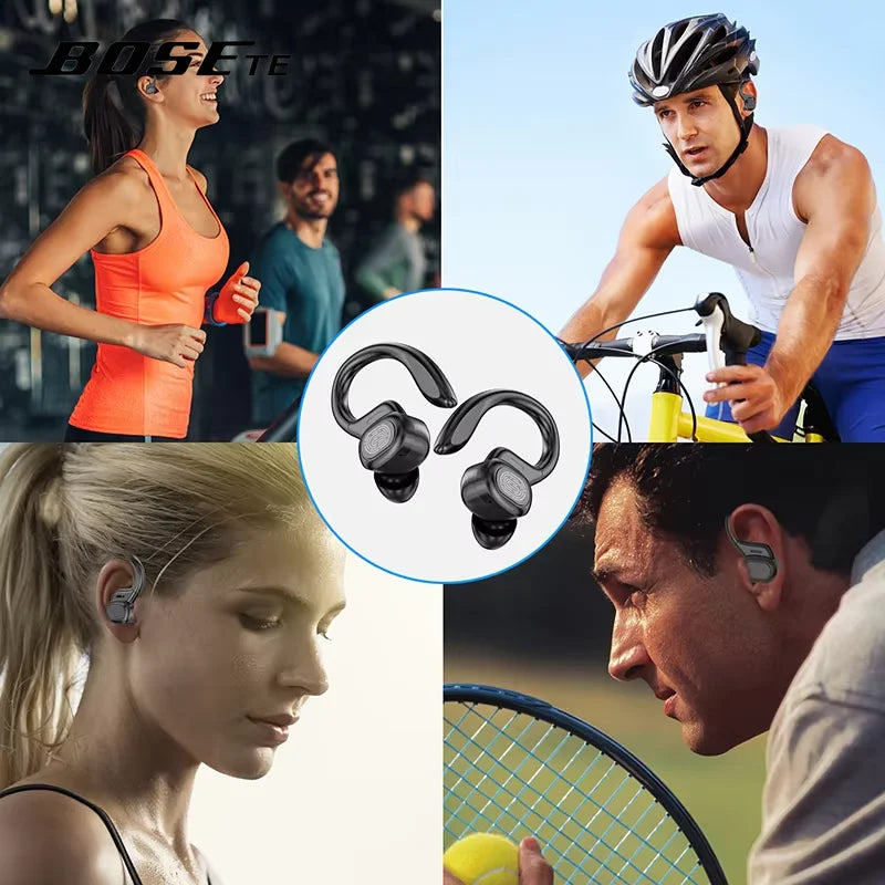 BOSEte Original Headphones Sports Wireless Bluetooth 5.3 HiFi 9D Stereo Noise Earphones Outdoor Running in-Ear With Mic