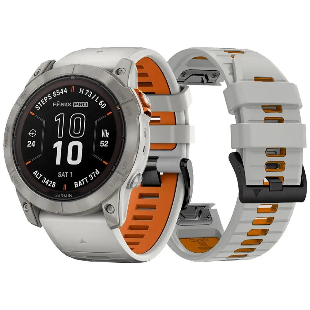 Garmin QuickFit 22/26mm Two-Tone Perforated Silicone Sport Band