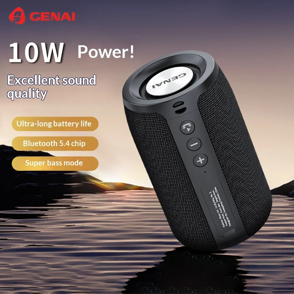Bluetooth Speaker 10W Super Bass TWS Stereo Waterproof Portable Wireless Speaker Outdoor Party for Phone PC