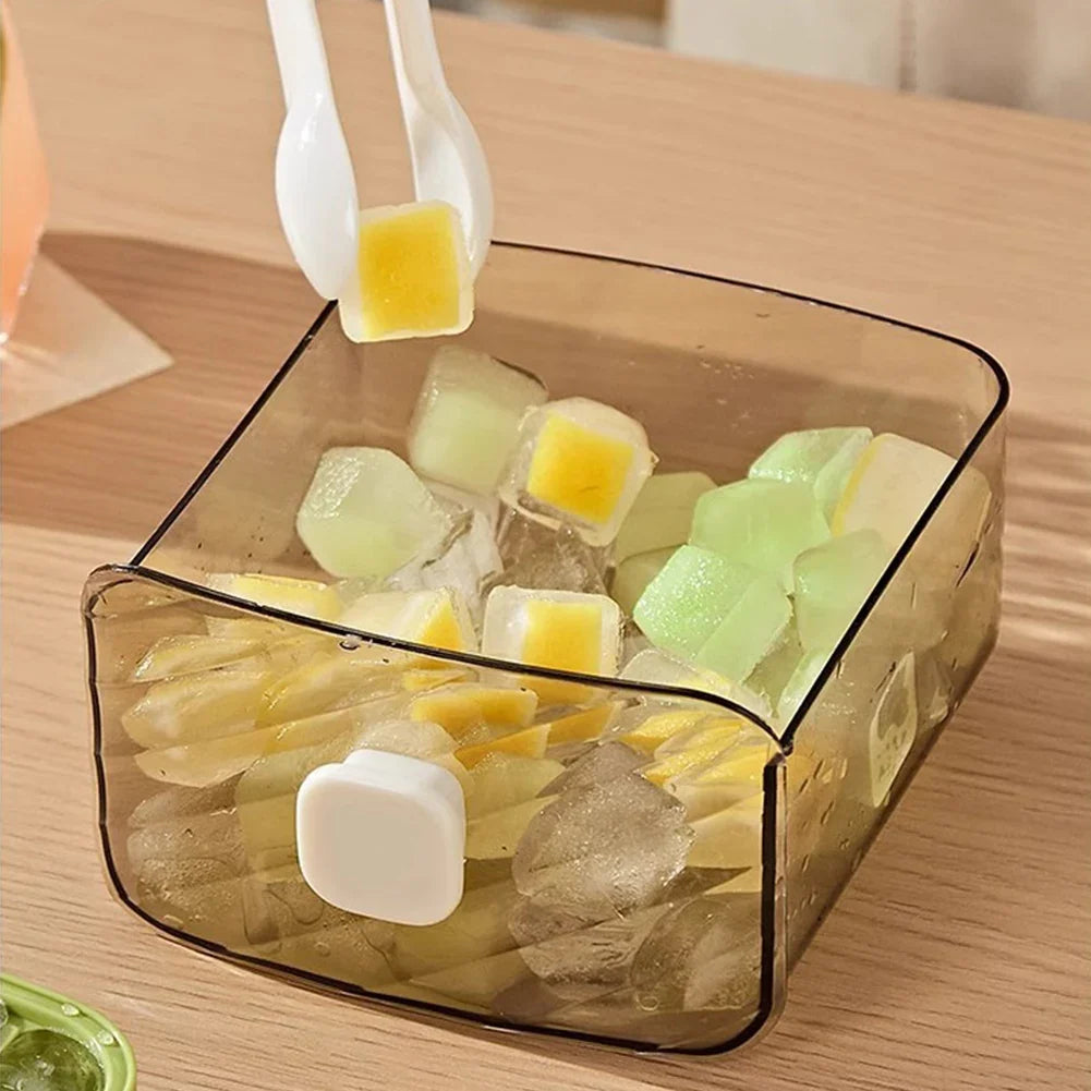 Portable Ice Maker Machine with Storage Drawer & Handle Compact Ice Making Tool Machines for Household & Outdoor Use