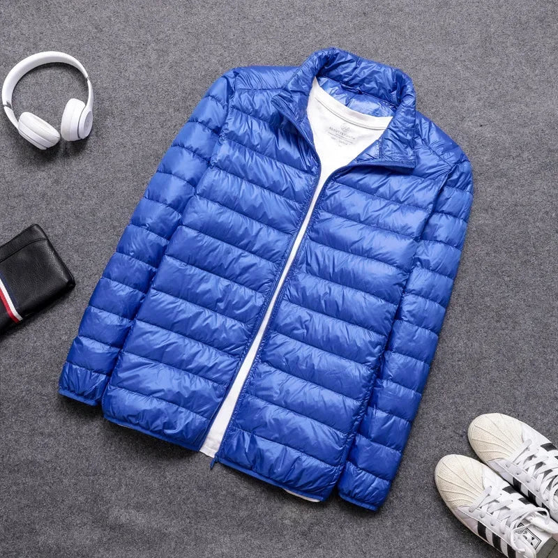 Men's Ultra Light Down Jacket 2024 New Arrivals Spring Winter Feather Ultralight Packable Casual Classic Puffer Coats Men Jacket