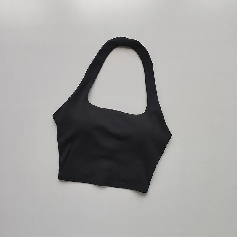 Dicha sin espalda: Sujetador deportivo sexy y crop top de yoga