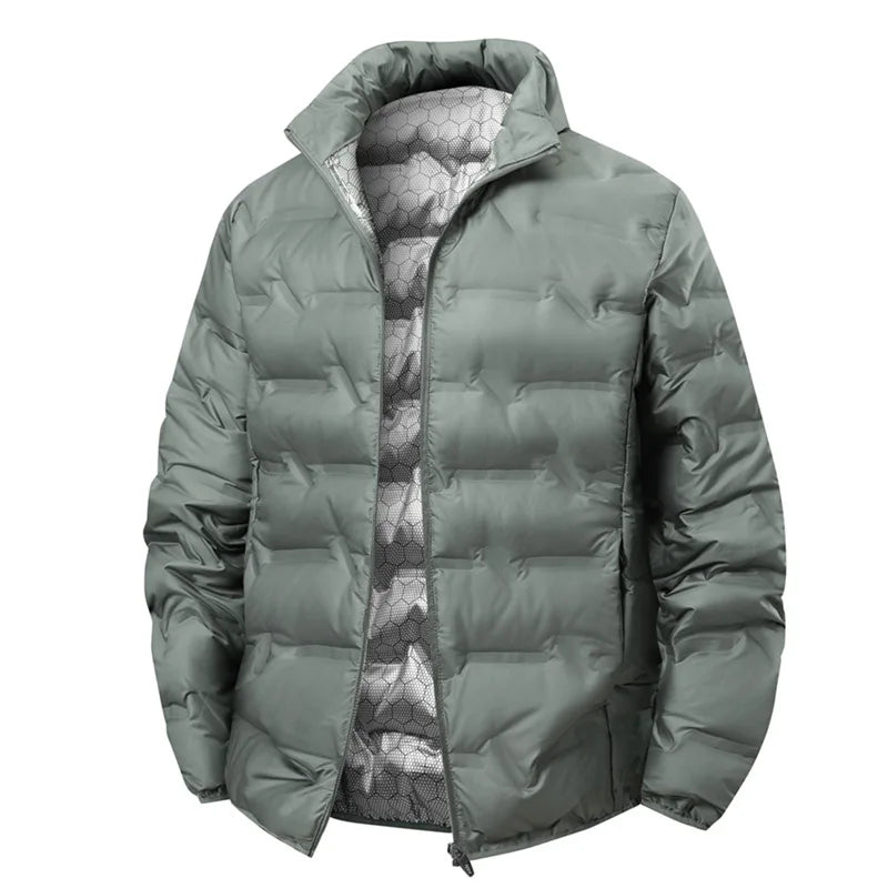 Men Winter New White Duck Down Jacket Warm Thick Stand Collar Windproof Puffer Jacket High Quality Waterproof Jacket Male 8XL