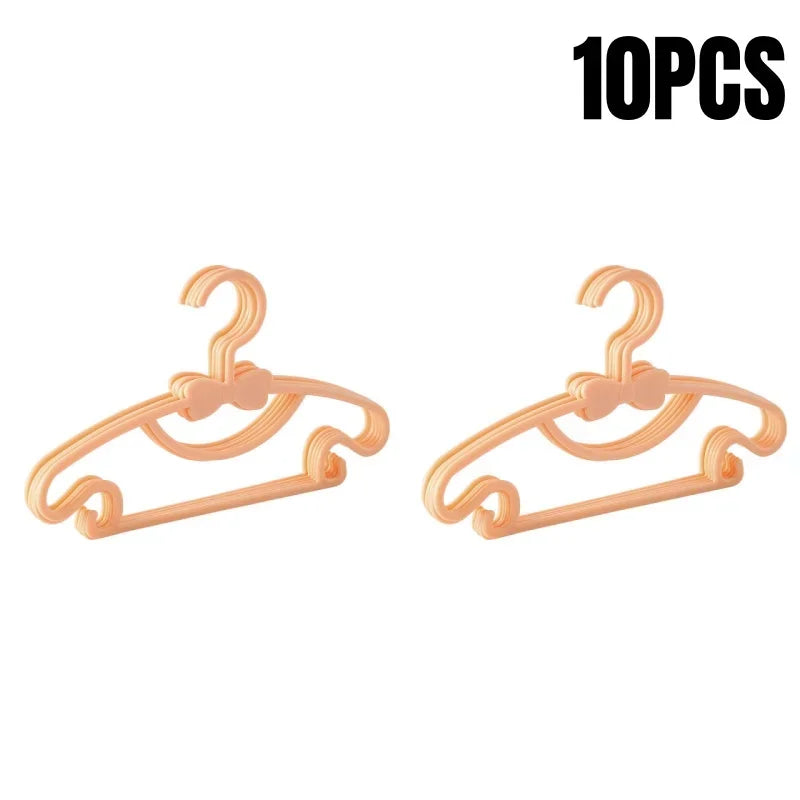 5-50pcs Baby Hangers Plastic Kids Clothes Storage Hanger for Nursery