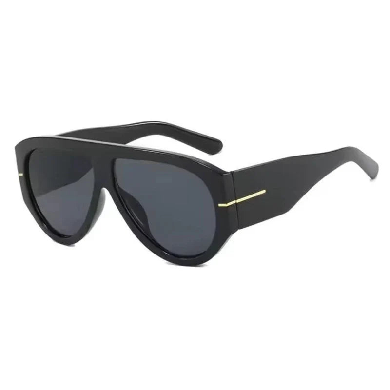 Y2K Oversized Shield Mask Sunglasses Women Futuristic Visor One-Piece Steampunk Big Frame Goggles Punk Shades Windproof Eyewear