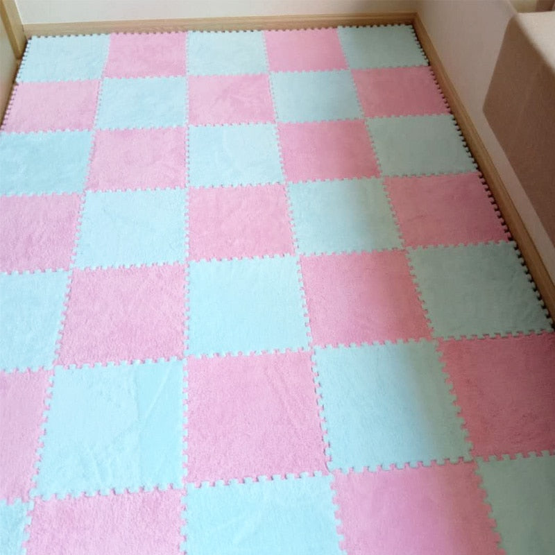 Baldosas de alfombra de felpa