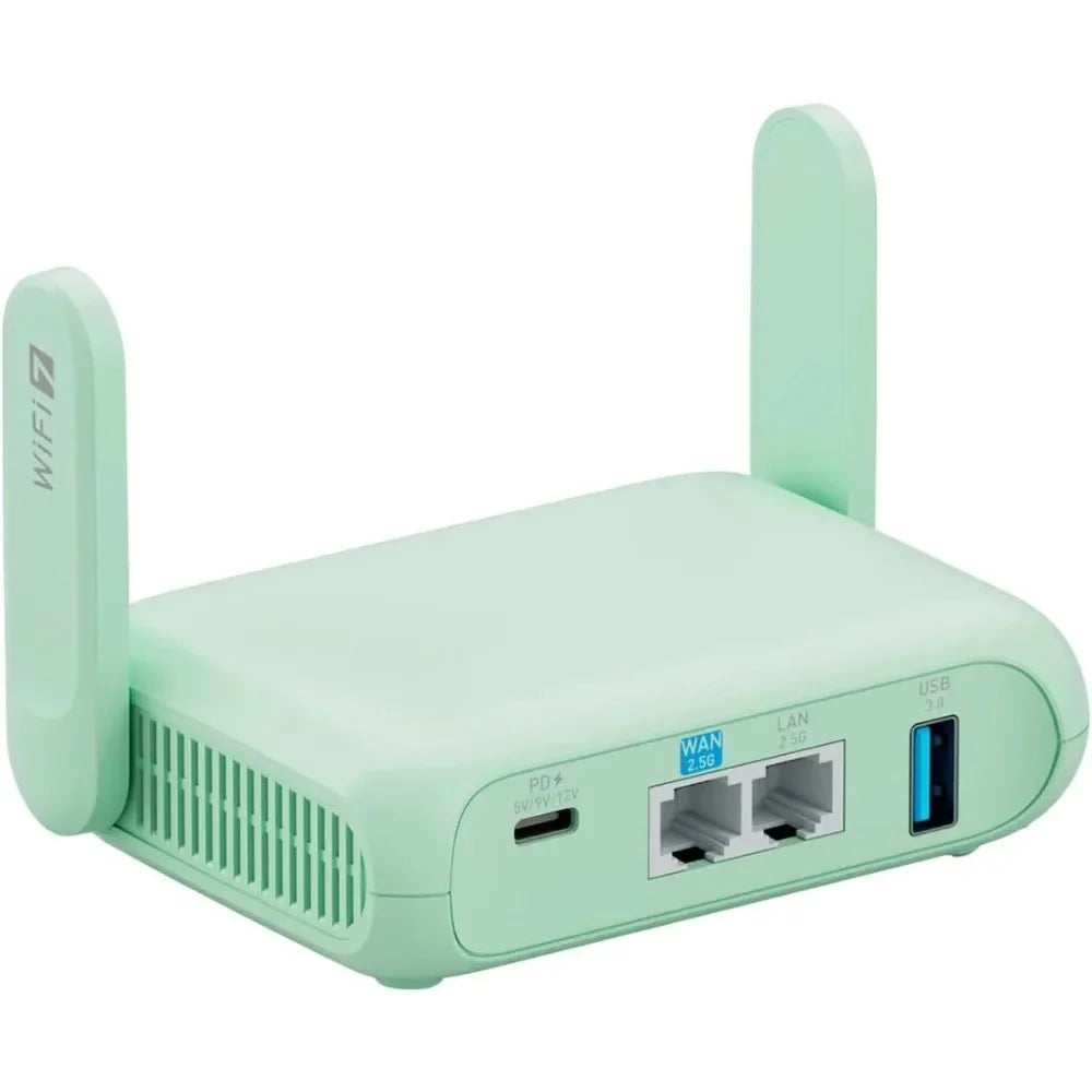 Wireless 7 Portable Travel Router 2.5G Ethernet Pocket WiFi VPN for Mobile Car RV Cruise-Best Promotion