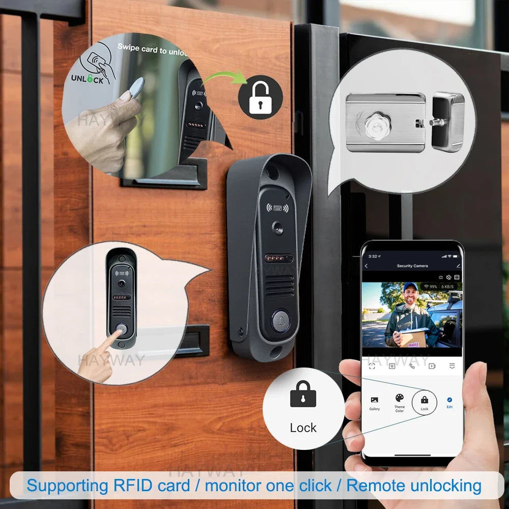 1080p Home Intercom System, 7" IPS FHD Screen and Metal Shell