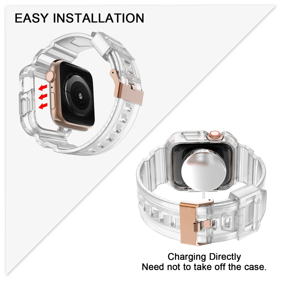 Apple Watch Series 1–3 Rugged TPU Band with Built-in Case