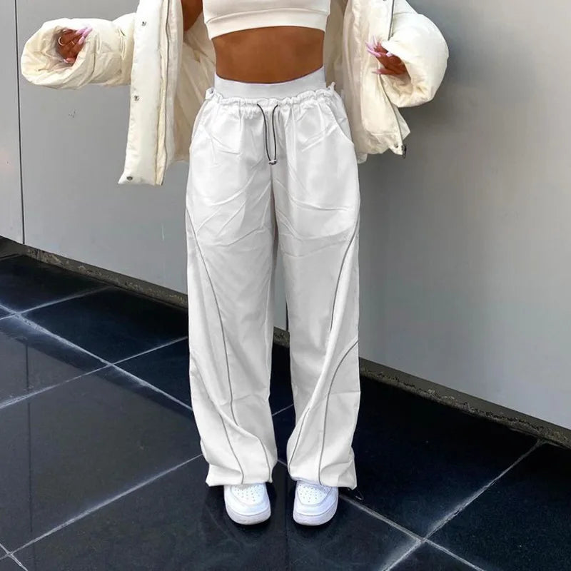 Y2K High Waist Baggy Wide Leg Sweatpants Women