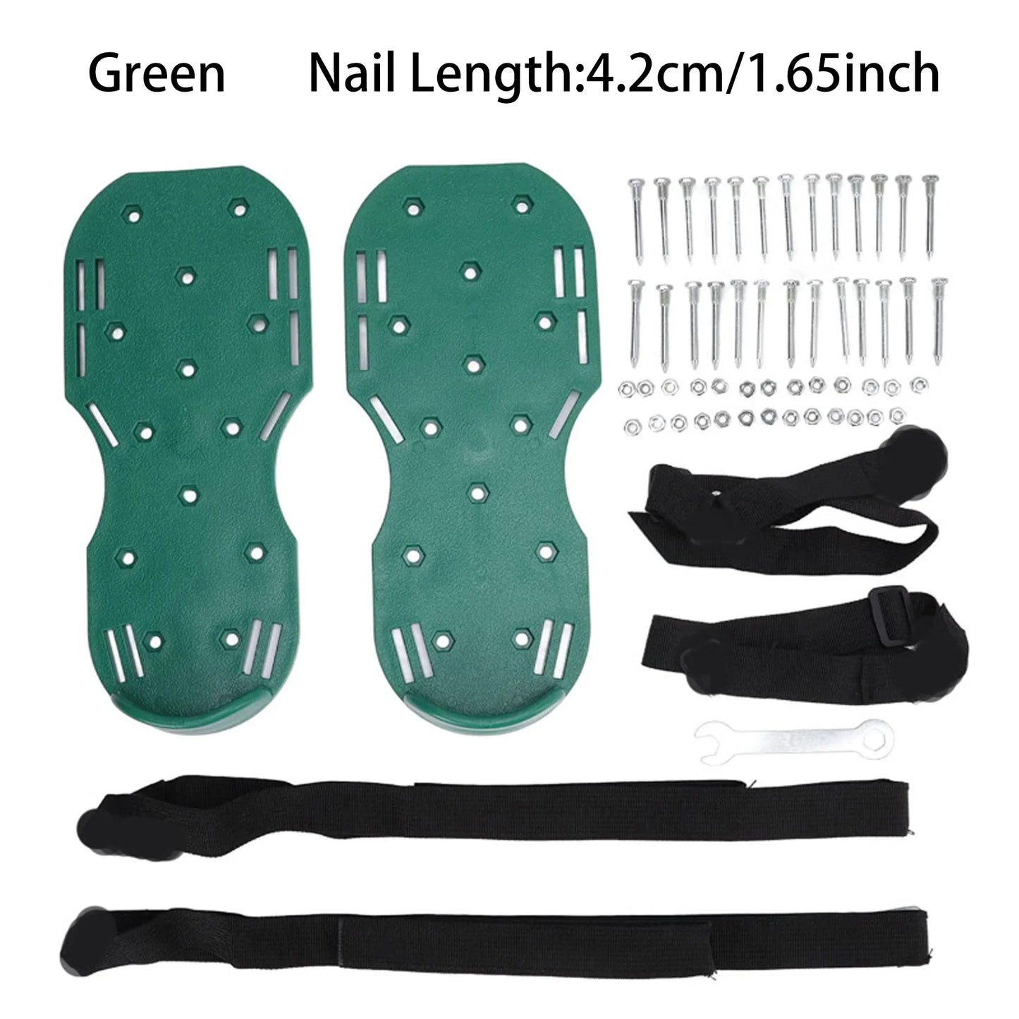 Garden Nail Shoes,Grass Loose Soil Tool,2.5/4.2cm Long Nail,Anti-Slip Lawn Aerator Grass Spikes Shoes for Aerating Lawn Soil