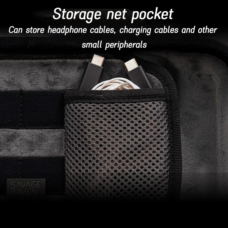 New Savage Raven by Skull & Co. EDC Carrying Case for 2025 Switch 2 ortable Hard Shell Storage Bag for NSW 2 Game Console
