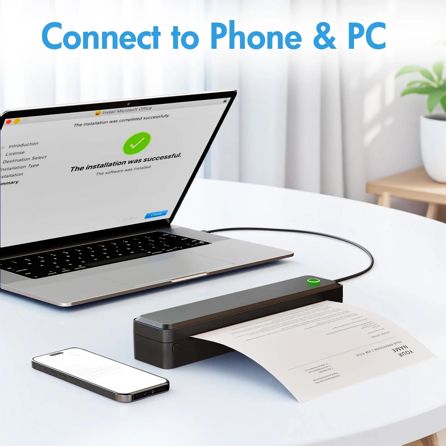 TakeYou Portable Wireless Inkless Thermal Label Printer