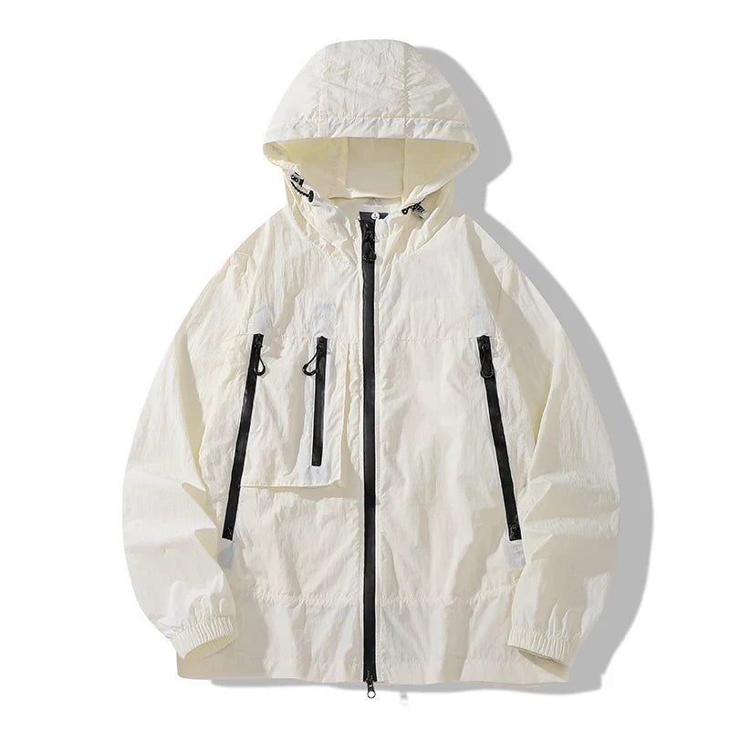 CHRLCK Unisex Hiking Jacket Summer UPF50+ Windbreaker Quick Drying Camping Trekking Fishing Jackets Sun Protection Coats